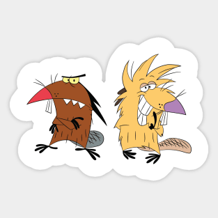 angry beavers Sticker